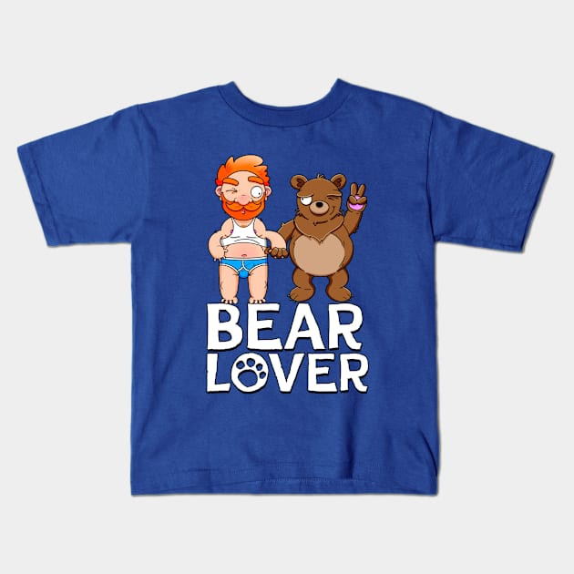 Bear Lover Ginger Kids T-Shirt by LoveBurty